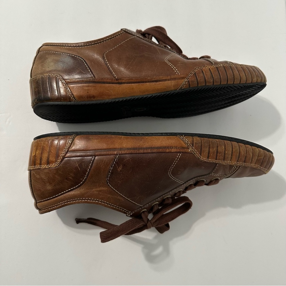 Cole Haan Noah Oxford Men's 10.5 Brown Leather Cap Toe Shoes (Like Nantucket) - Picture 5 of 11